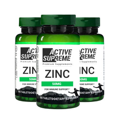 Active Supreme Zinc Citrate 50 mg bottle front view for immune support