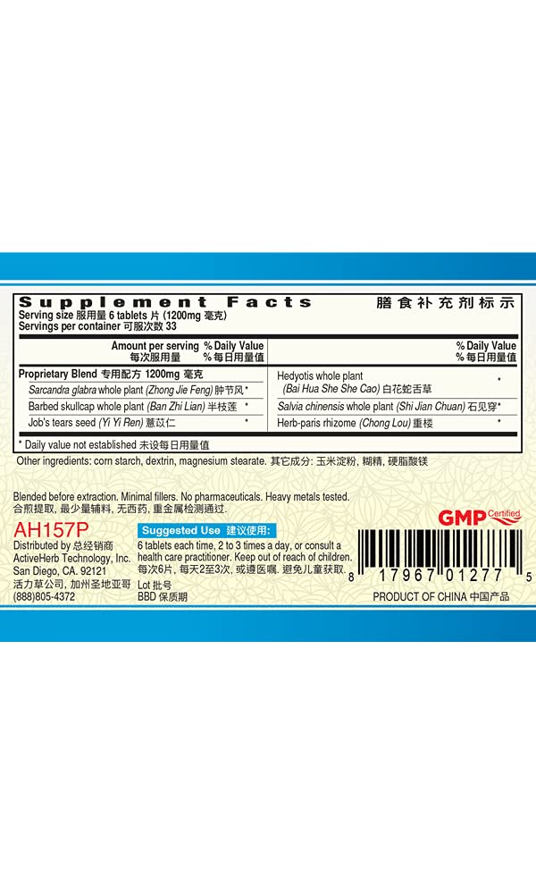 ActiveHerb Guang Ci Tang Kang Zhong Pian tablets close-up for portable daily use