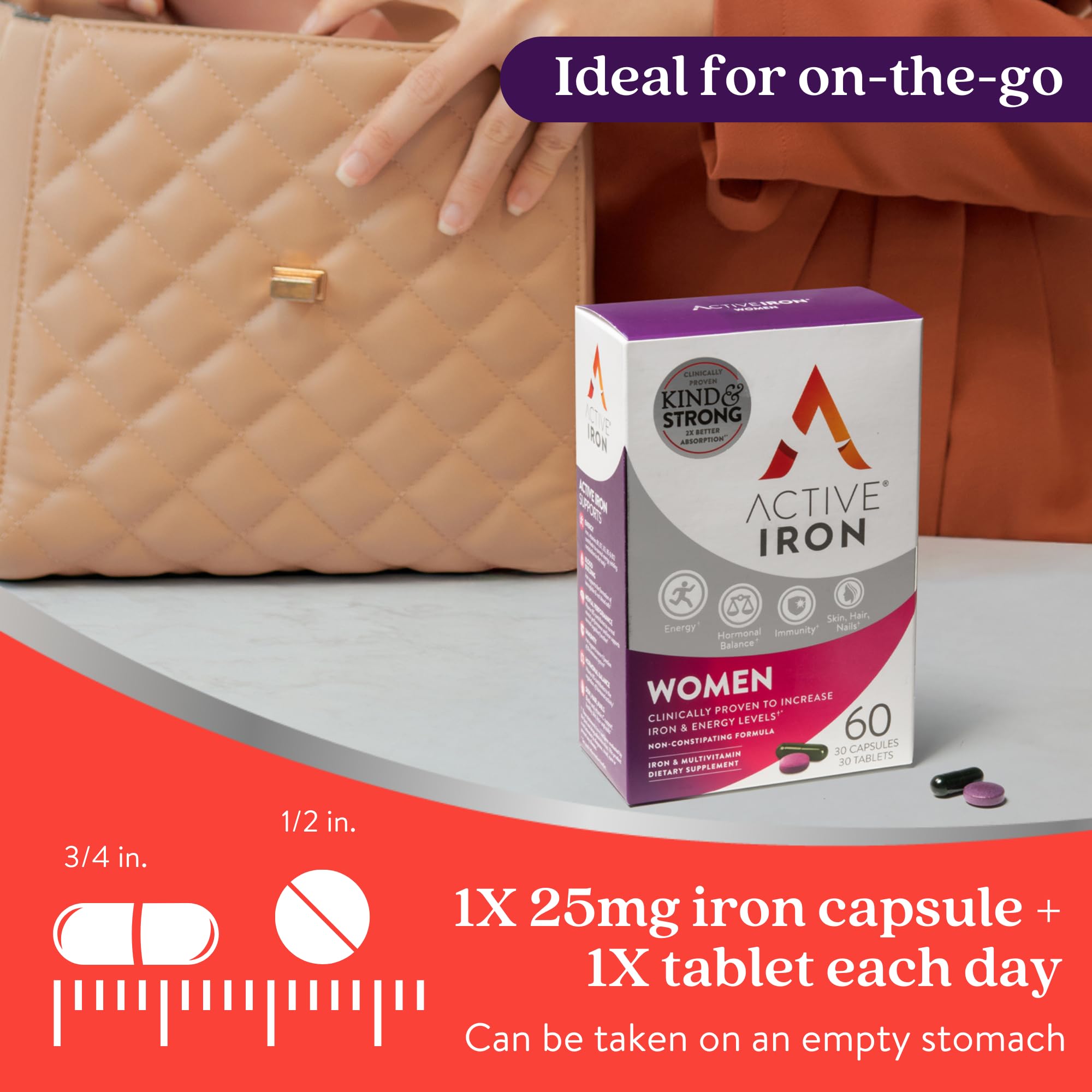 ActiveIron vegetarian-friendly formula suitable for various diets
