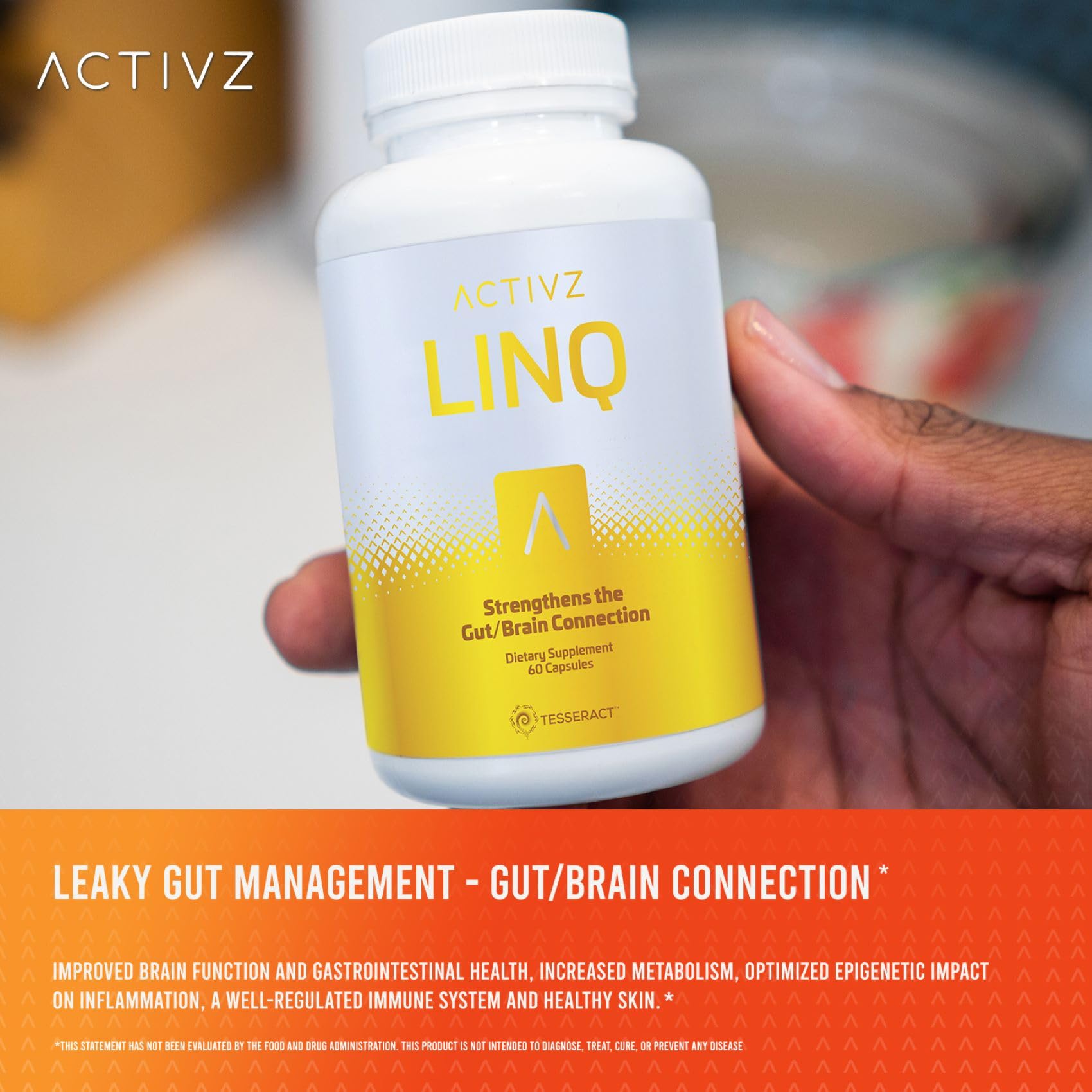 Activz LINQ packaging showcasing immune support potential for daily resilience