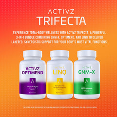 ACTIVZ Optimend bottle close-up emphasizing enhanced absorption for mobility.