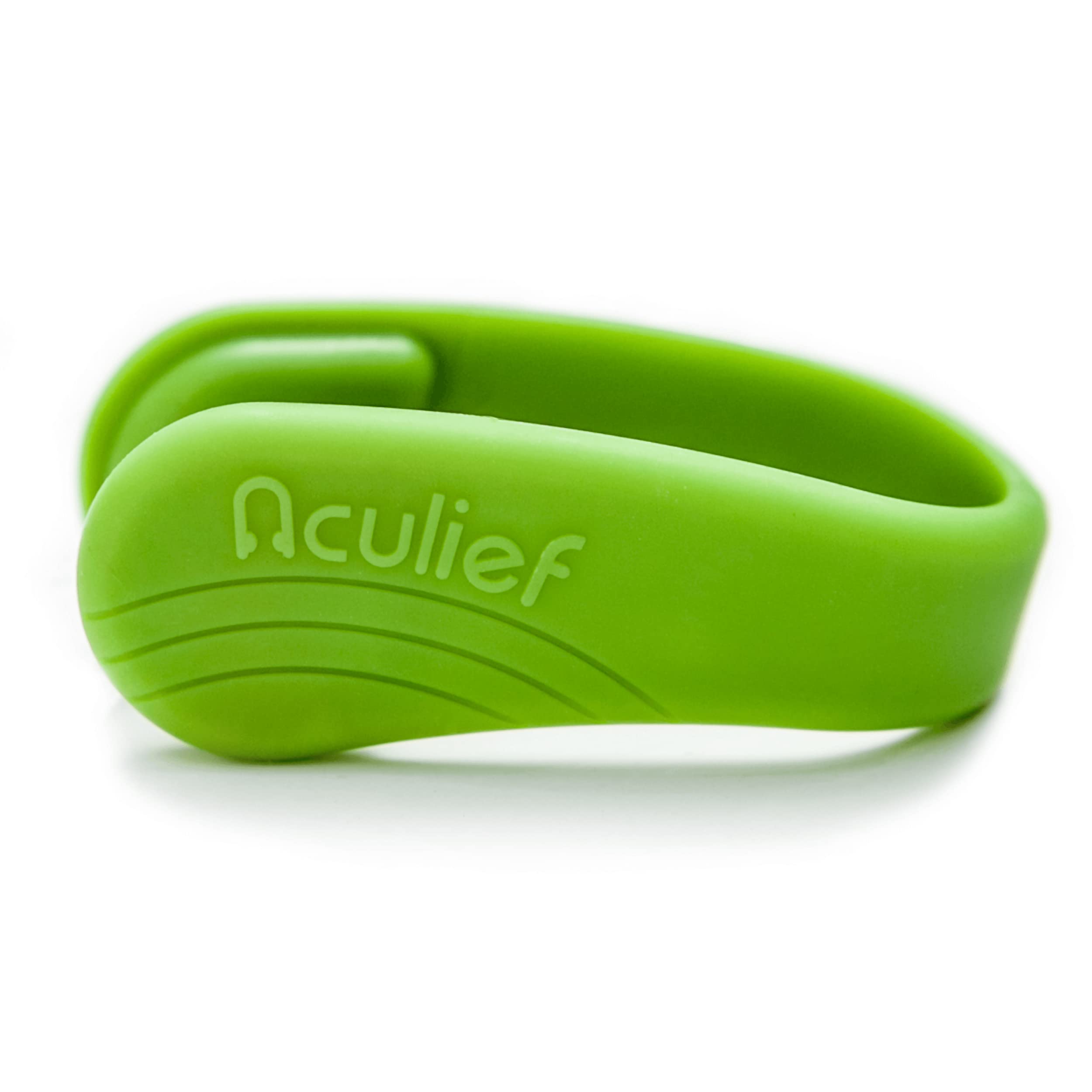 Aculief discreet stress-relief accessory fits pockets for on-the-go use.