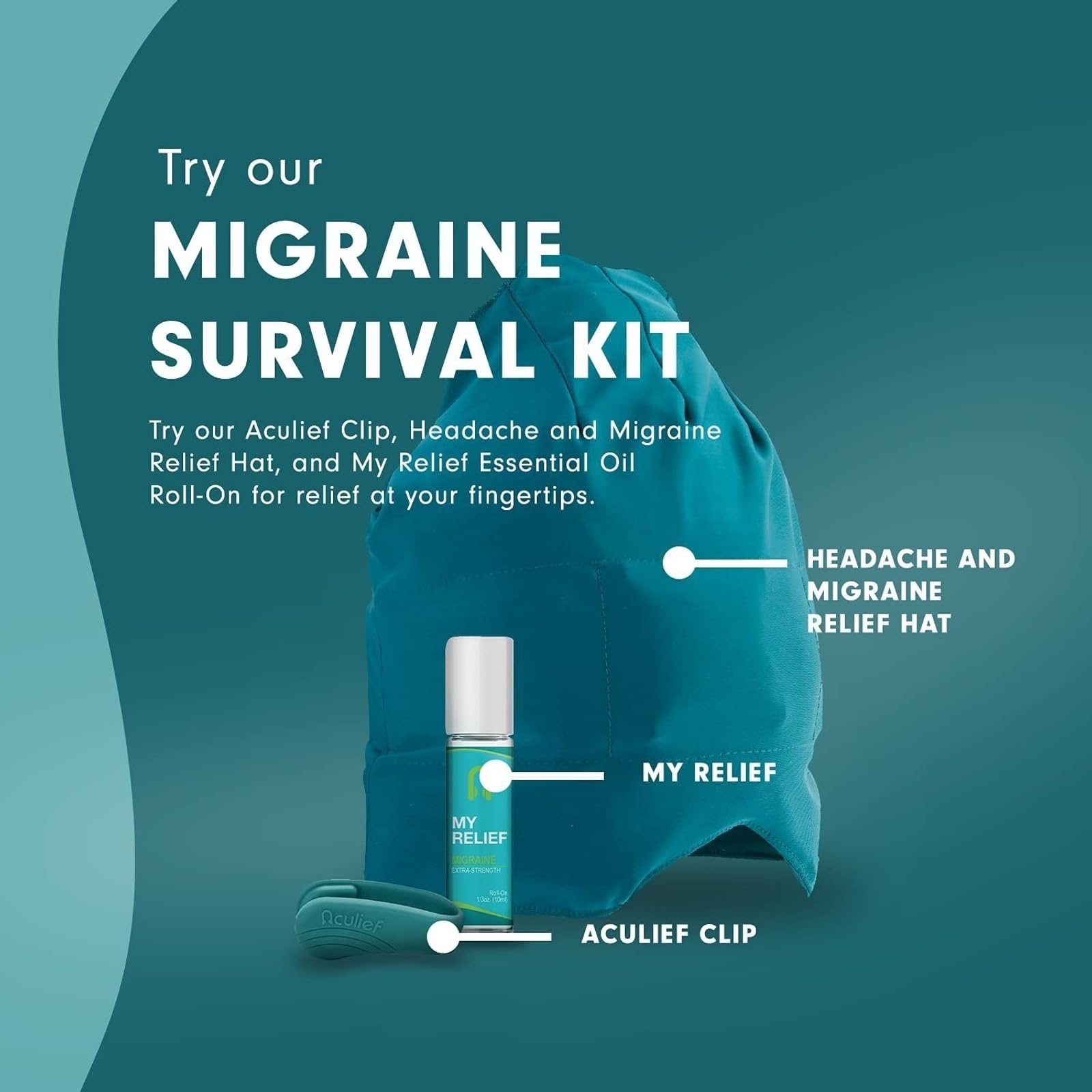 Nurse-essential Aculief accessory for discreet stress management