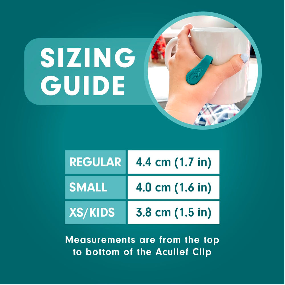 Aculief teal color options showing multi-color design for style