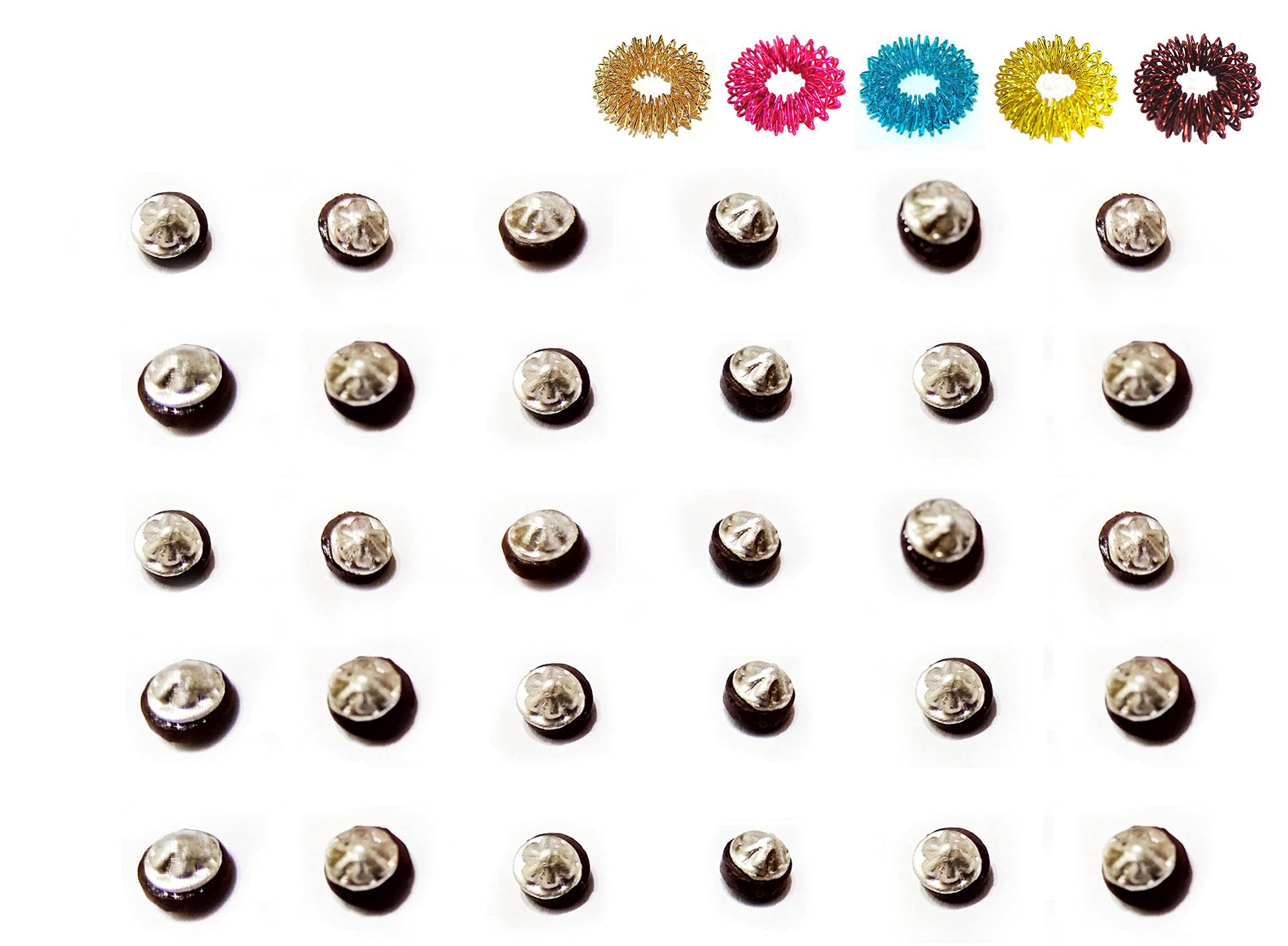 ACUPRESSURE Sujok star magnets 30-set for neurophysiologic point stimulation.