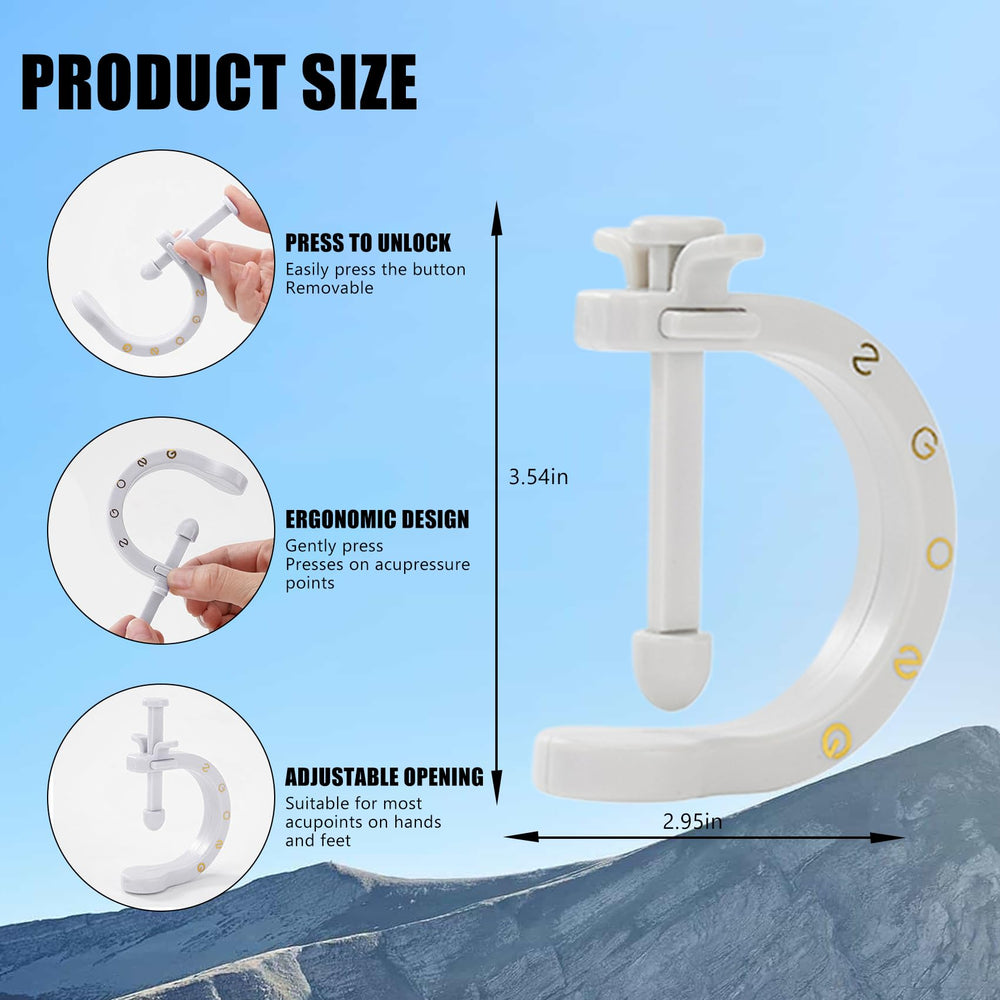 Acupuncture clip tool demonstrates L14 point activation for reflex point stimulation.
