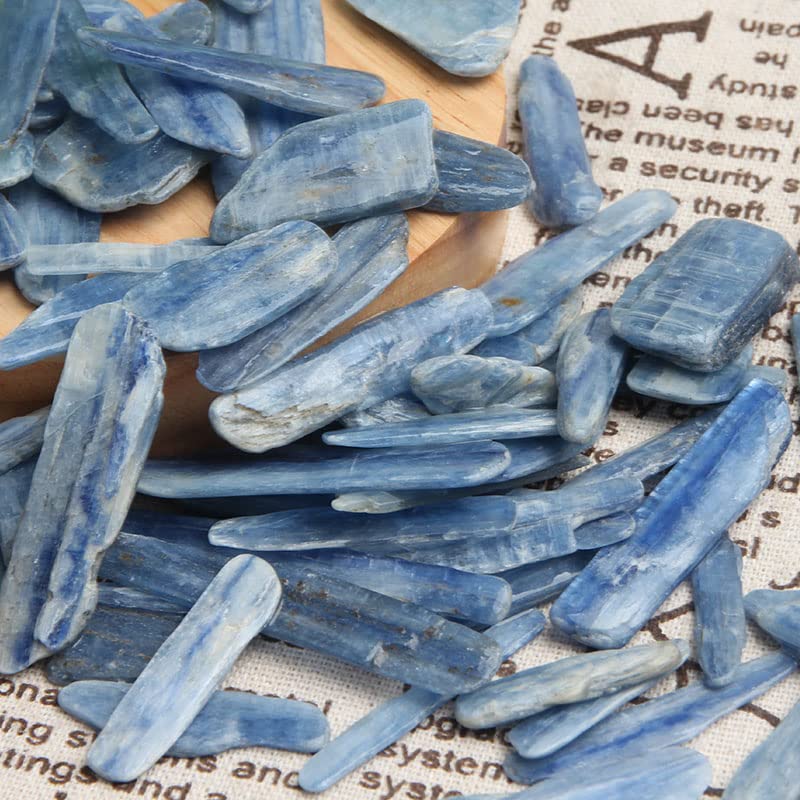 Acxico blue kyanite blade collection illustrating earthy tones
