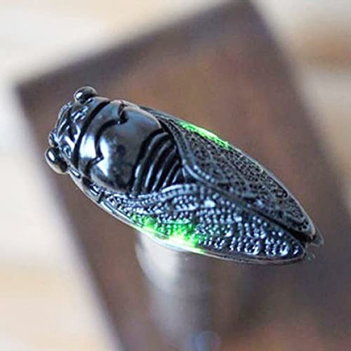 Acxico green jade cicada hand carved pendant for versatile wear