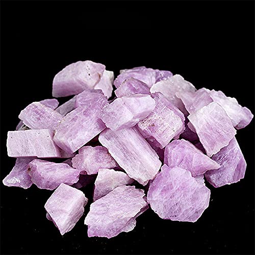 Acxico Kunzite rough stone face detail captures color and clarity