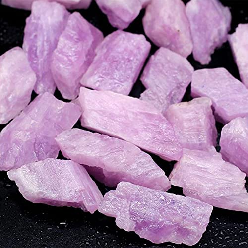 Acxico Kunzite rough stone side view highlights texture and crystal structure