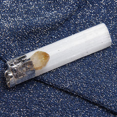 Acxico natural crystal pendant close-up highlighting unique texture and shape