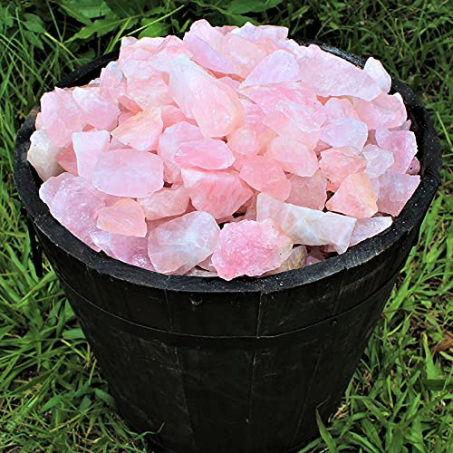 Acxico rose quartz piece, focal point for altar or shelf.
