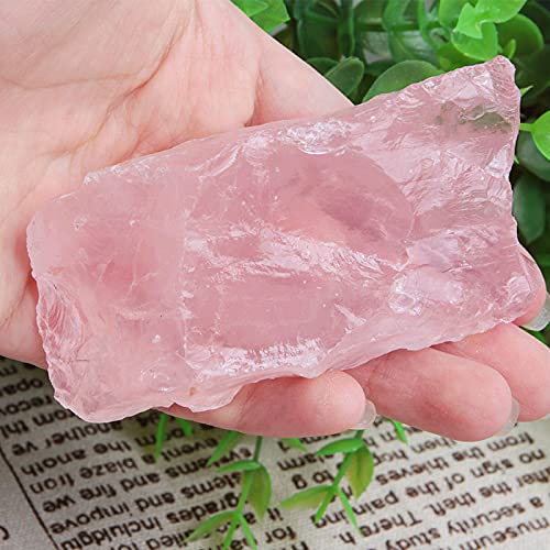 Acxico large rose quartz specimen, natural shape, suitable for Reiki and grids.