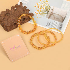 AD Beads elastic cord bracelet with a comfortable, adjustable fit.