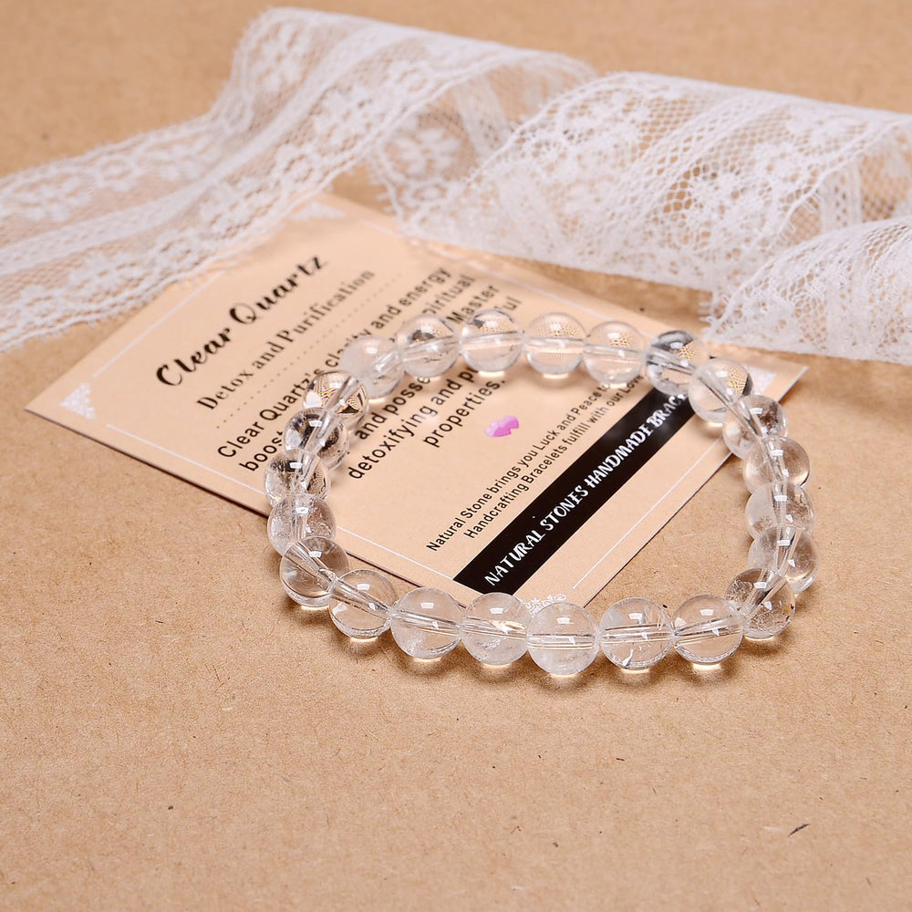 AD Beads Elastic-thread Bracelet detail shows durable, comfortable fit for everyday wear.