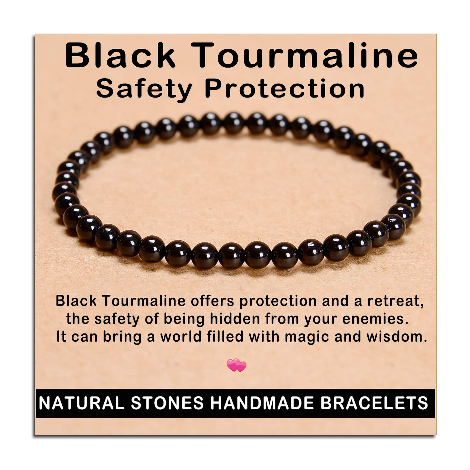 AD Beads bracelet on the wrist, showcasing handmade gemstone elegance for everyday wear.