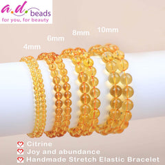 AD Beads natural gemstone blend bracelet supports calm style and versatility.