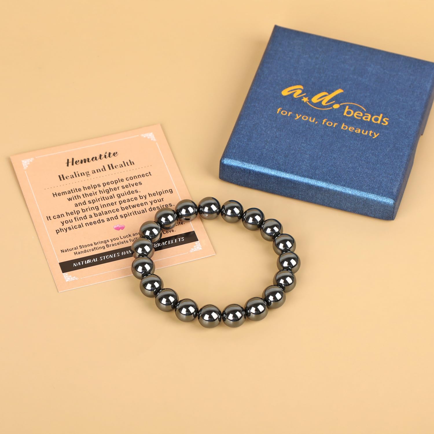 AD Beads wearable art close-up, natural beauty and spiritual ambiance