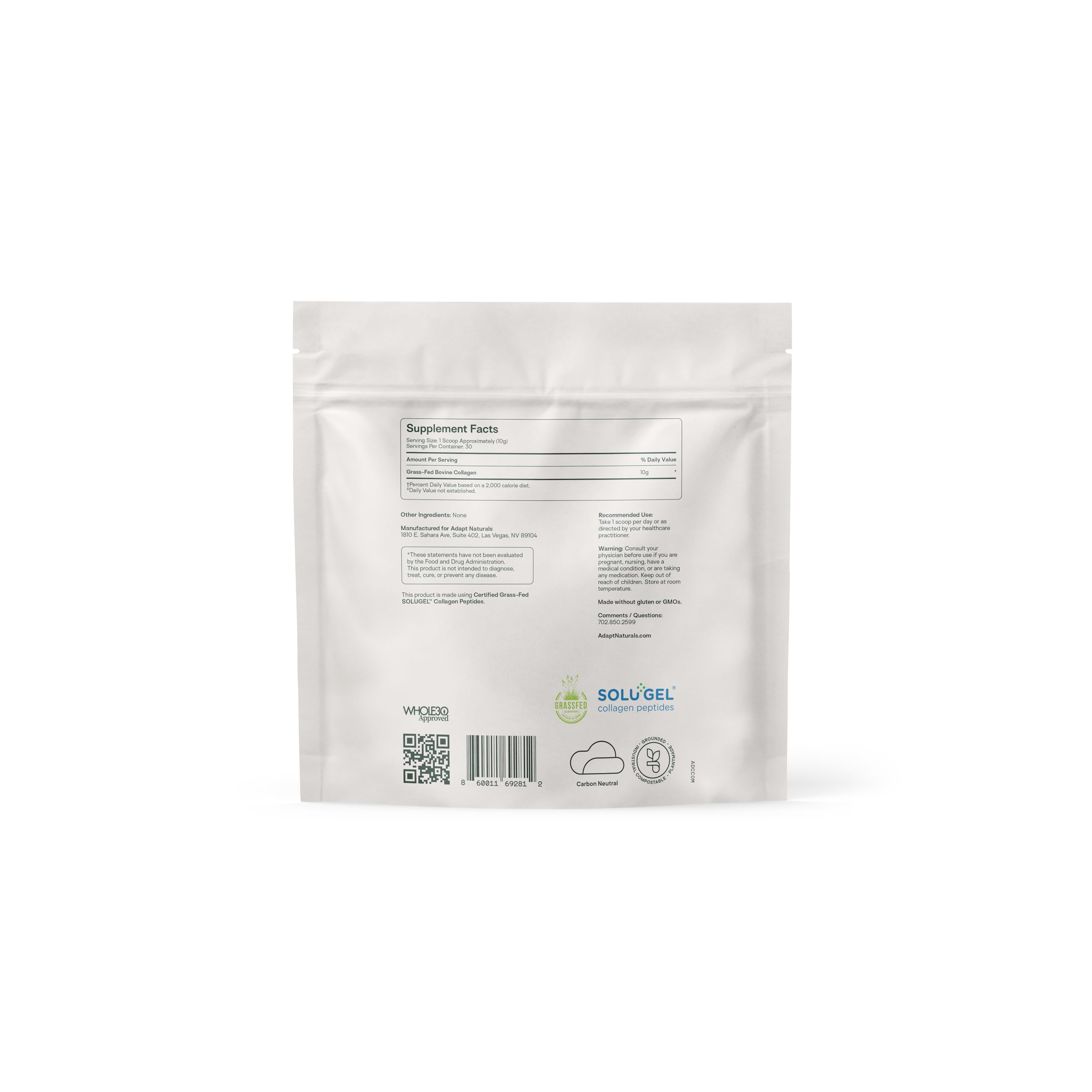Adapt Naturals Bio-Avail Collagen+ coffee-mix next to cup for daily hydration