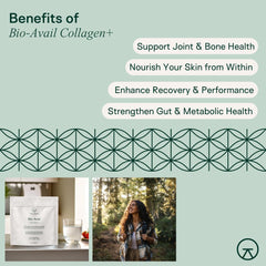Adapt Naturals Bio-Avail Collagen+ glass of water for daily skin and joint care