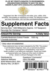 Addictive Wellness Tremella powder scoop close-up ideal for creamy textures in coffee or elixirs