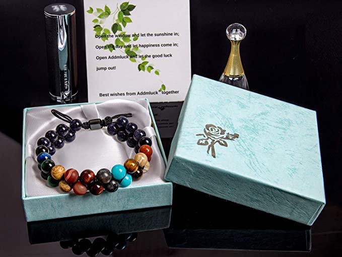 Addmluck 108 Mala adjustable sliding knot for customizable fit