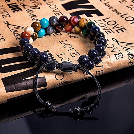 Addmluck 108 Mala double-layered gemstones for versatile mindfulness jewelry