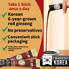 Addung pre-workout energy boost with six-year ginseng extract.