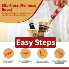 Addung red ginseng stick open and dissolve for quick energy lift.