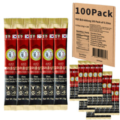 Addung red ginseng stick packaging highlights six-year ginseng quality for daily balance.
