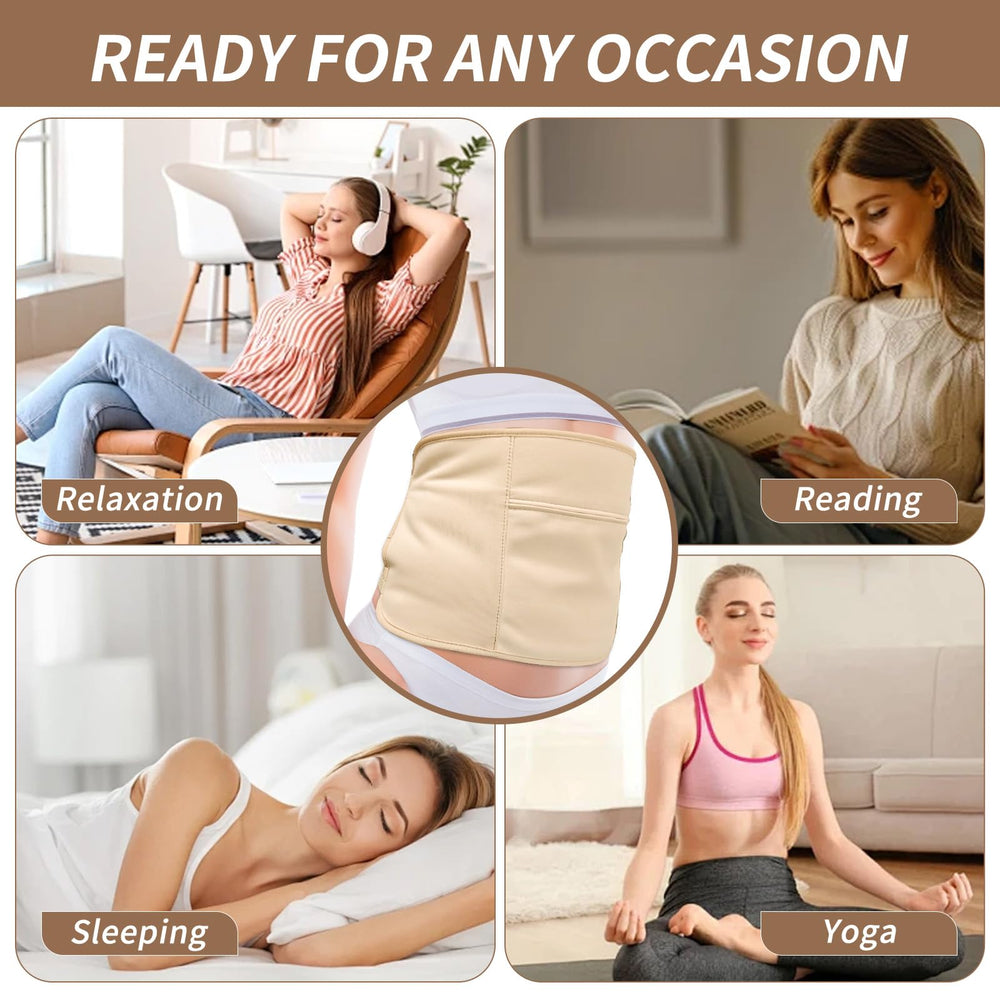 ADEQUAS Castor Oil Pack Wrap feet-left secure fit for targeted coverage during use