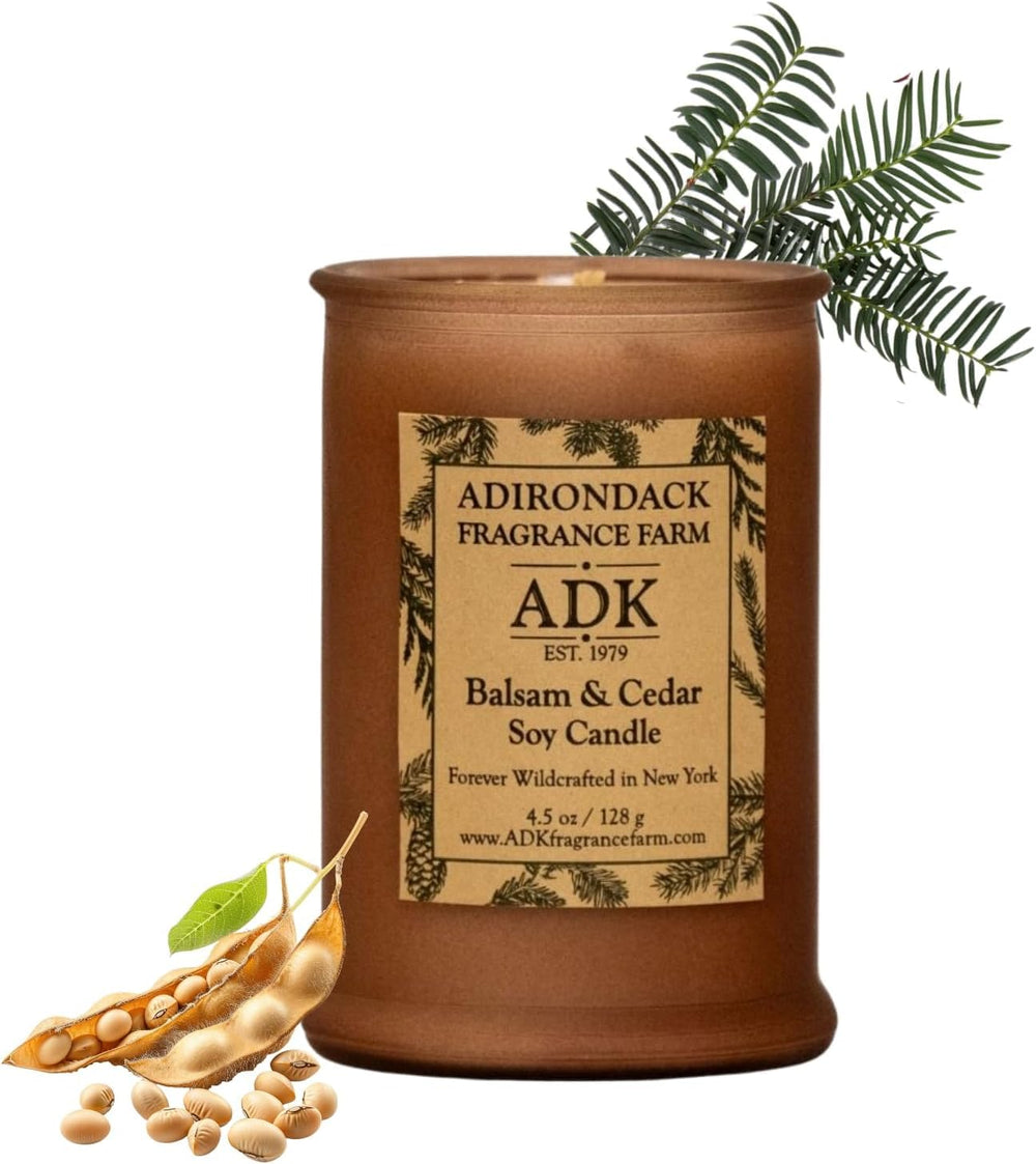 ADK Balsam & Cedar candle pour shows a clean burn with woodsy fragrance.