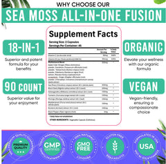 Adndale Sea Moss Turmeric Moringa capsules for joint comfort and wellness