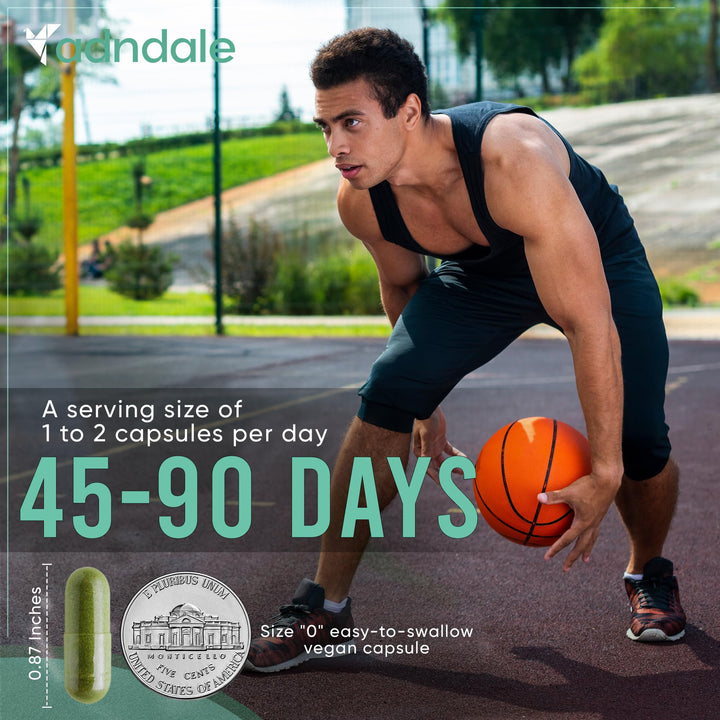 Adndale Sea Moss vegan gelatin-free capsules for plant based wellness