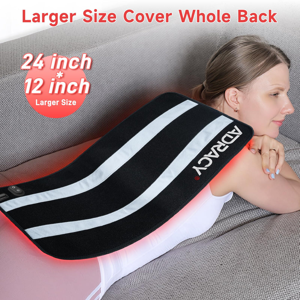 Adracy pad evenly treats the shoulders for soothing warmth and potential recovery support.