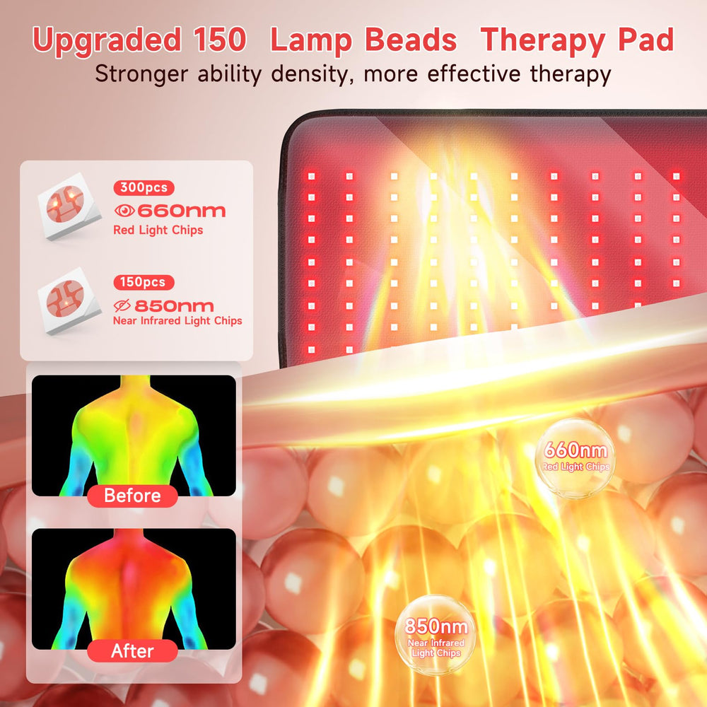 Adracy 150 beads emit balanced red and near-infrared light.