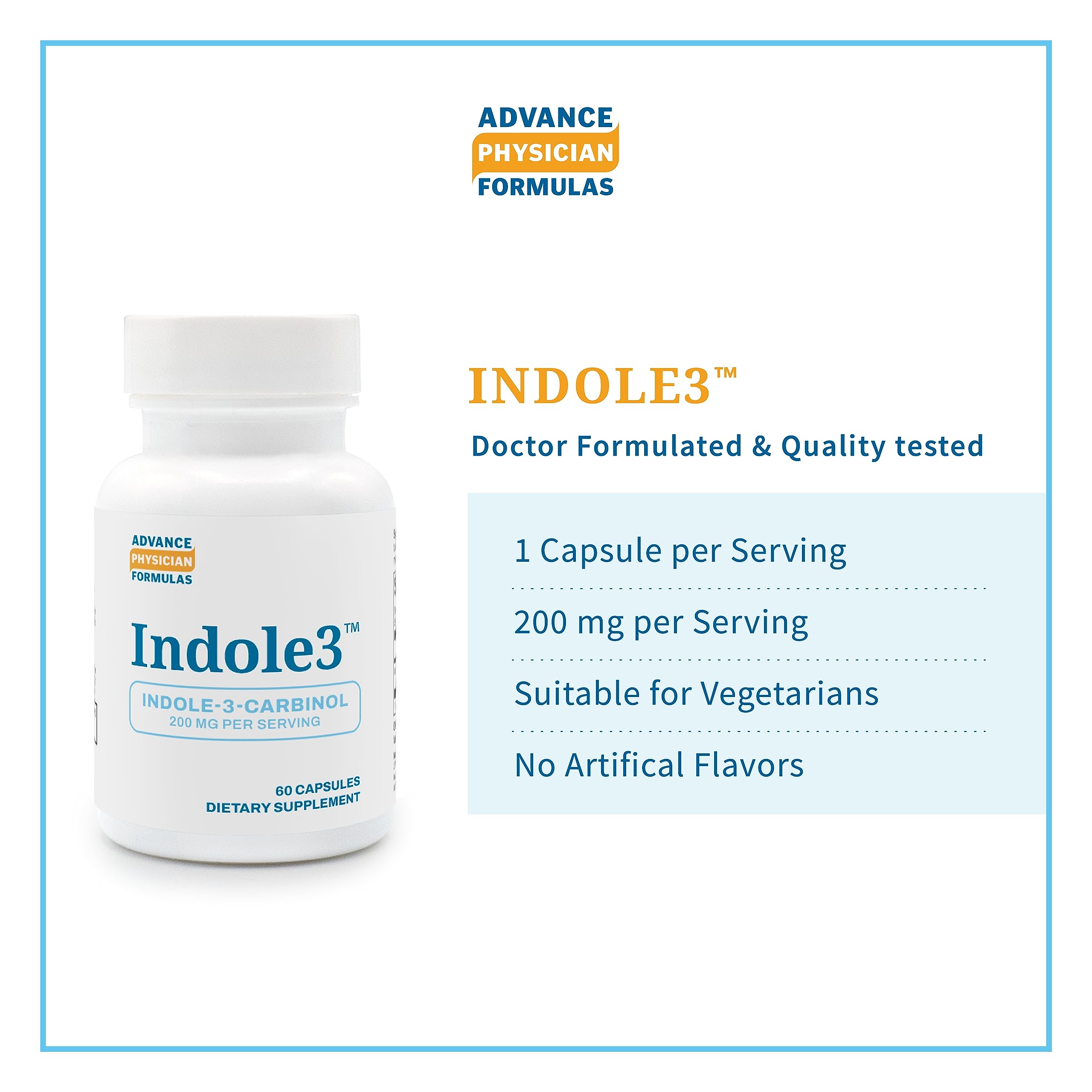 Clear dosage section on the Indole-3-Carbinol labeling for reference