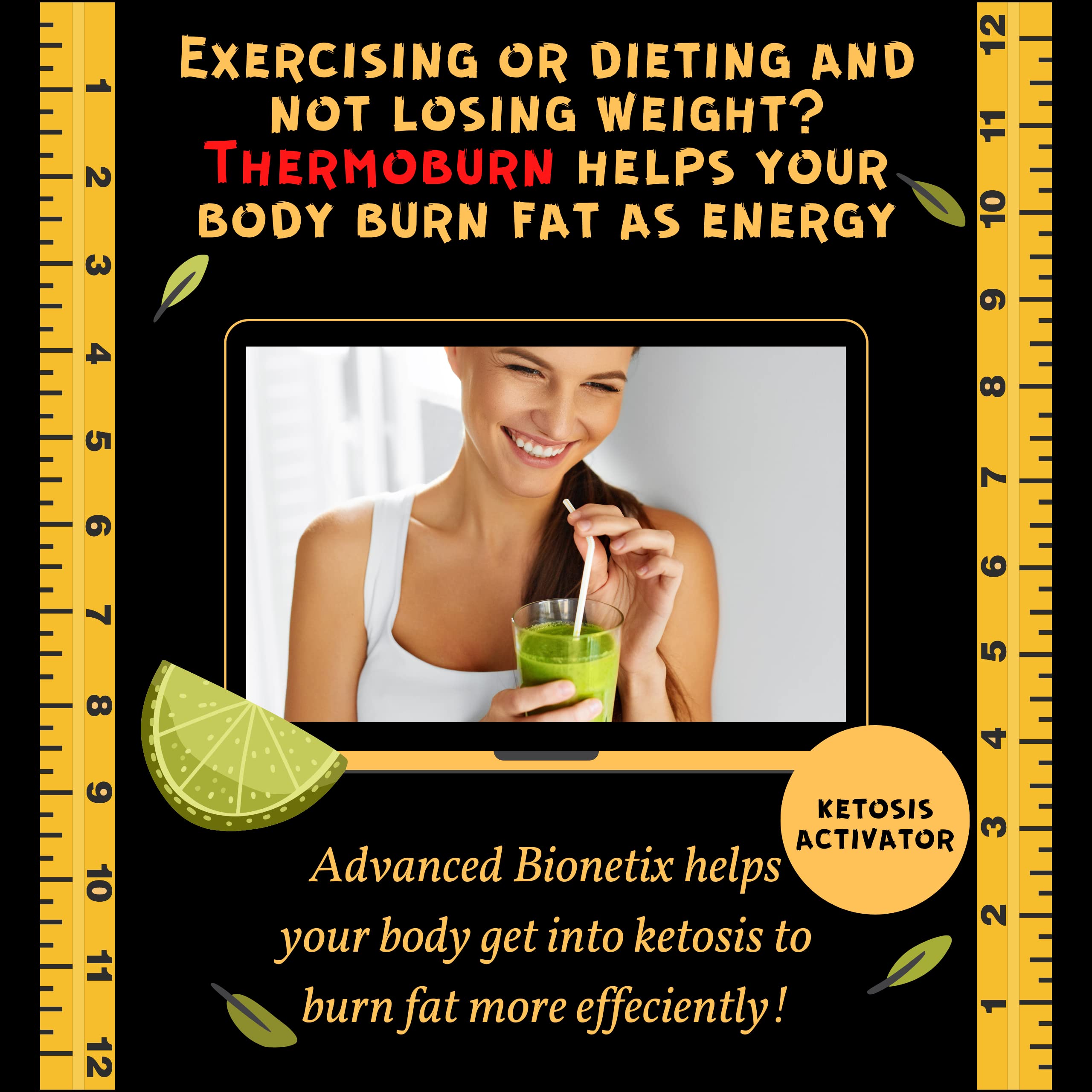 Advanced Bionetix ThermoBurn energy boost capsule bottle.