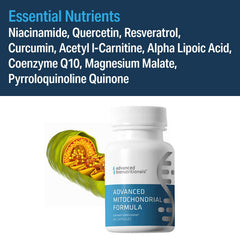Advanced Bionutritionals mitochondrial formula packaging box on shelf