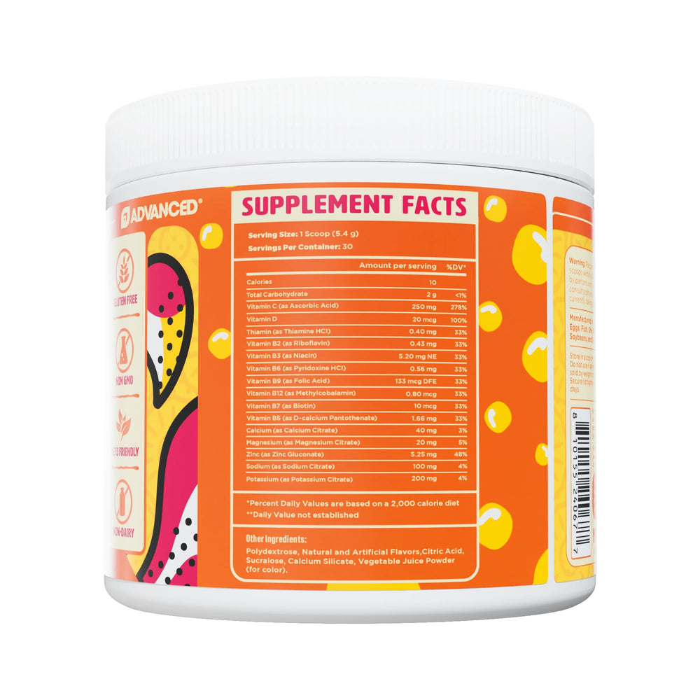 Advanced Kung Fu Tea hydration powder pours into a glass for a sport-ready sip
