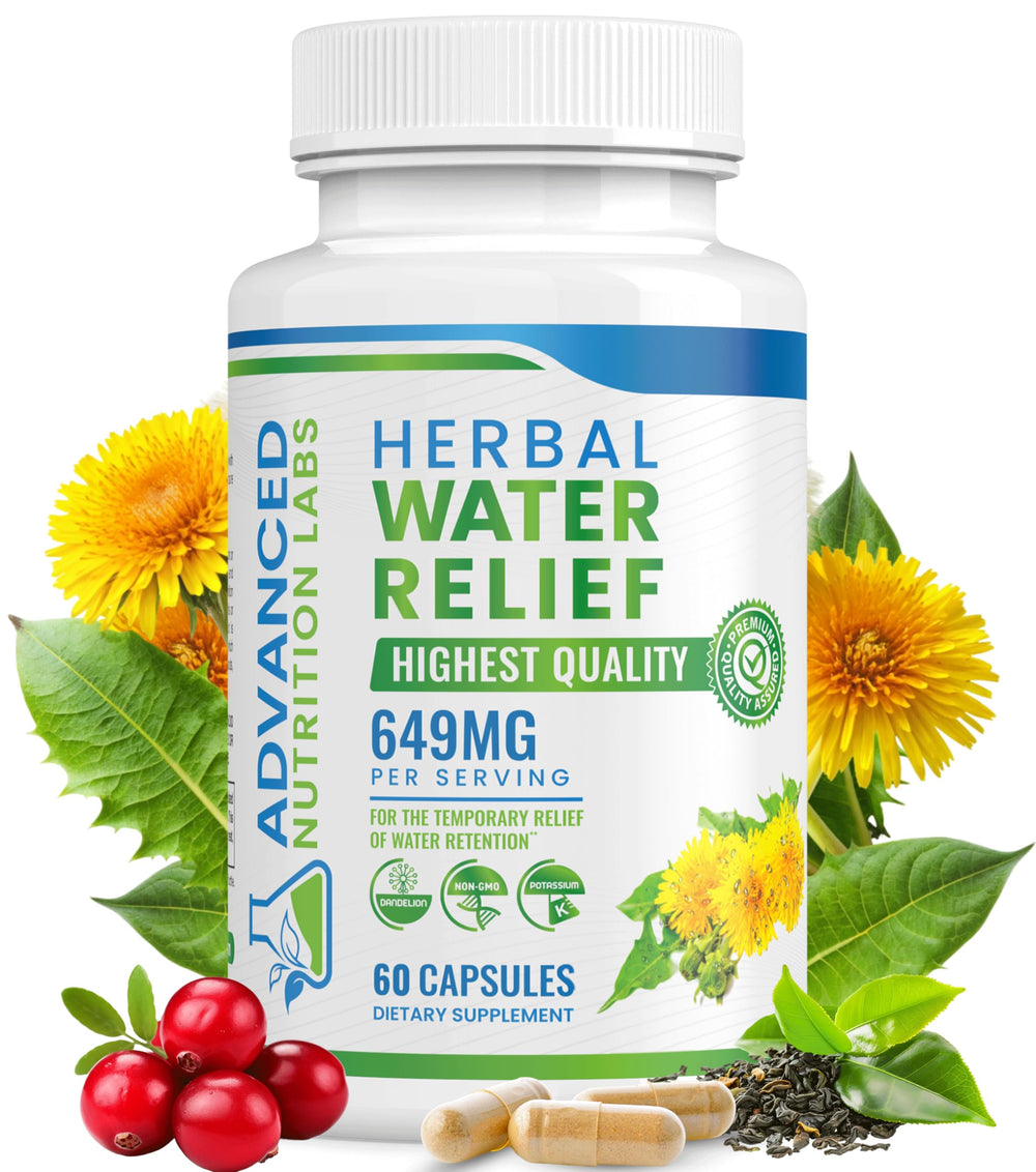 Advanced Nutrition Labs cápsulas con extracto de hoja de diente de león, apoyo suave a la retención de líquidos.