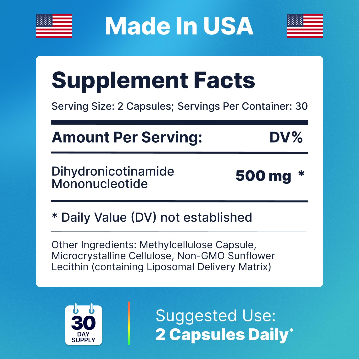 AdvantageNutra USA-made packaging emphasizing quality and cleanliness