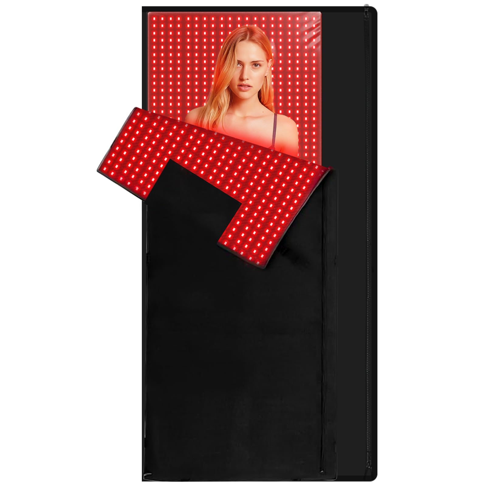 Intuitive timer and brightness controls on the ADVARAYS pad for personalized sessions.