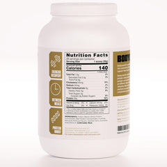 AdvoCare BodyLean25 vanilla shake glass for post-workout energy and satisfaction.