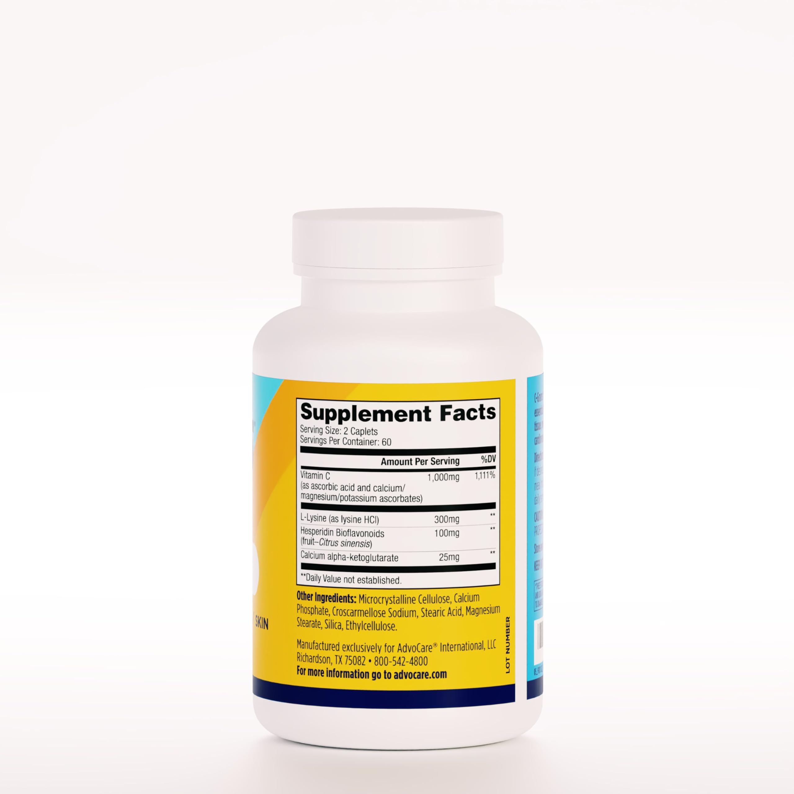 advocare c-grams caplets closeup shows tablets for skin health support