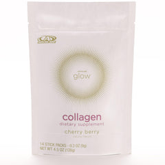 AdvoCare Glow Collagen stick-pack front view for daily beauty support