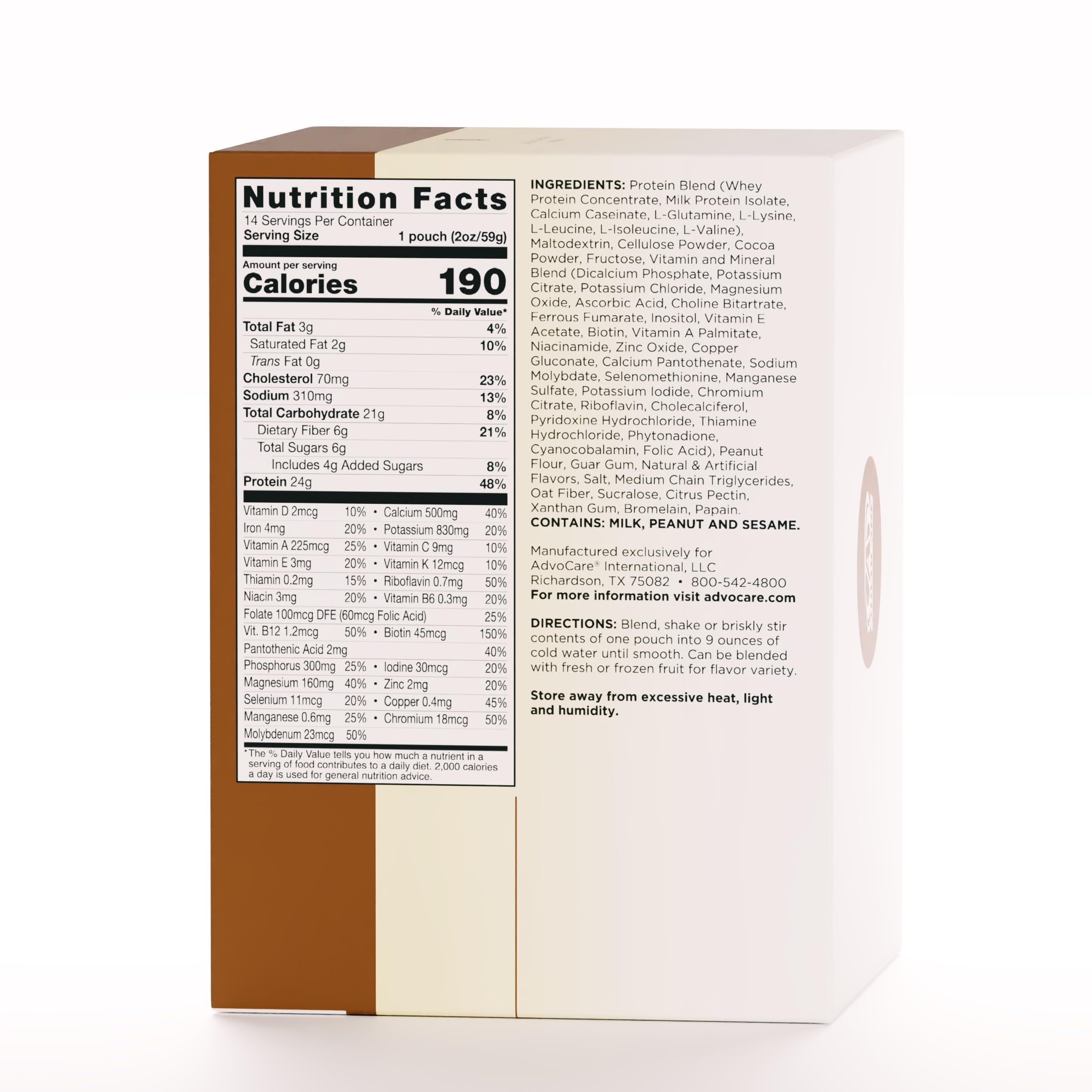 AdvoCare Meal Replacement Shake ready glass, easy mixing for a balanced meal replacement.