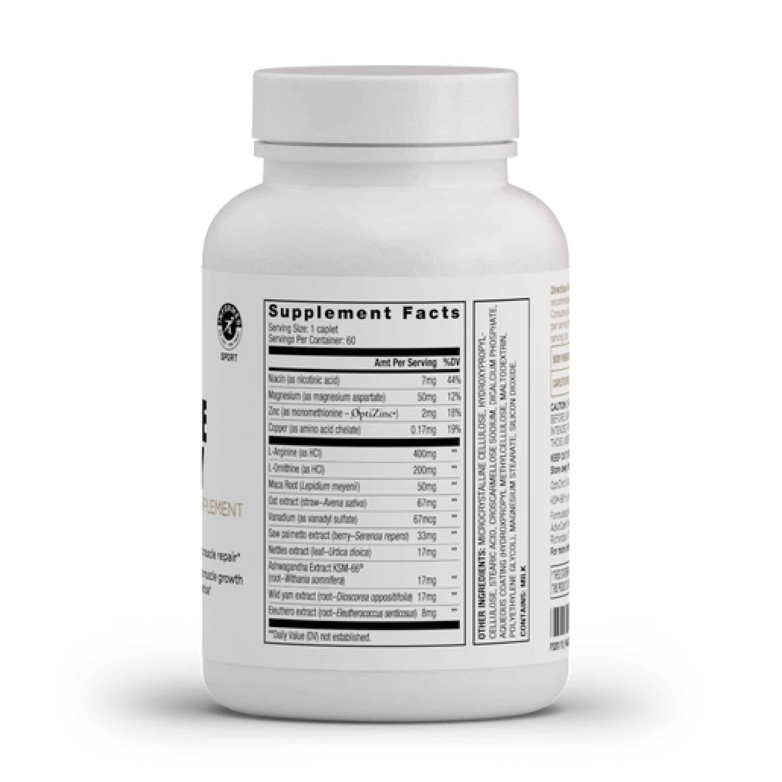 AdvoCare Nighttime Recovery bottle being poured for post-workout caplet dosing.
