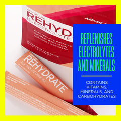 AdvoCare Rehydrate powder dissolves quickly for fast hydration during activity