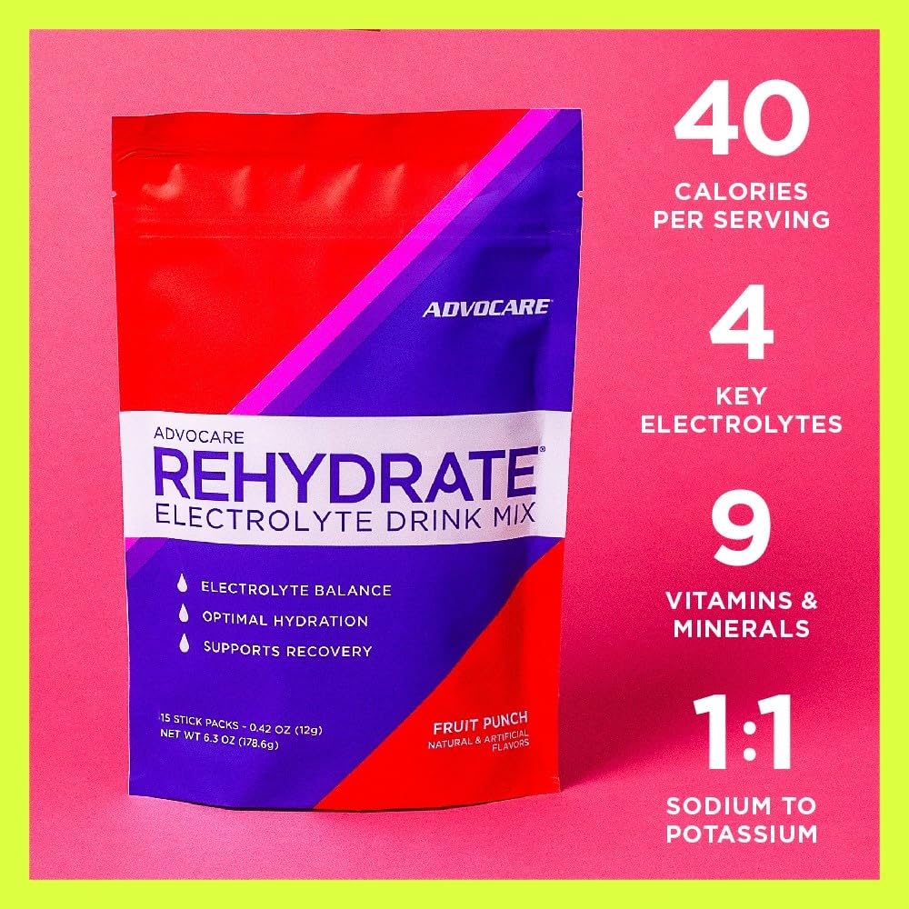 Amino acids and vitamin C in AdvoCare Rehydrate.